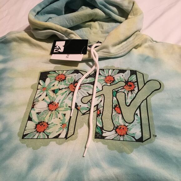 MYV cropped tie dye hoodie size L NEW WITH TAG - Picture 1 of 6